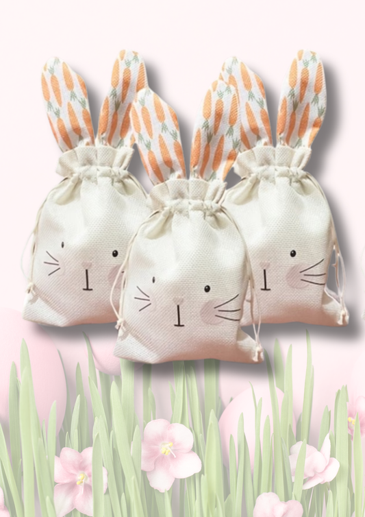Easter Bunny Carrot Ear Gift Bags