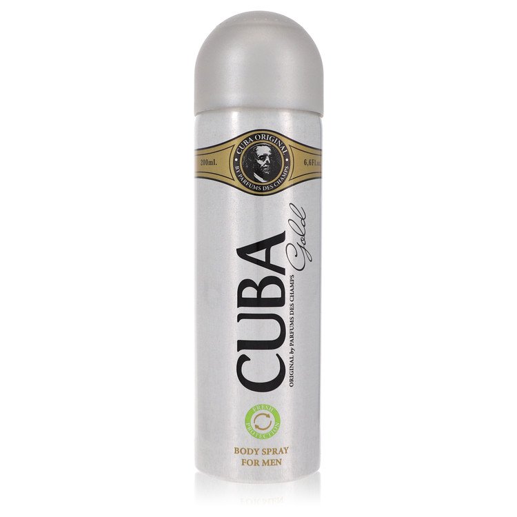 Cuba Gold Deodorant Spray (unboxed) by Fragluxe 200 ml