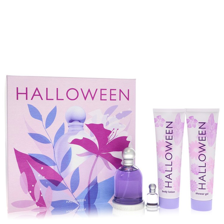 Halloween Gift Set - 3.4 oz Eau De Toilette Spray + 5 oz Body Lotion + 5 oz Shower Gel + .15 oz Mini EDT by Jesus Del Pozo --