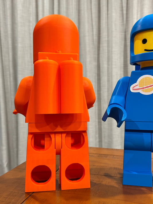 Giant Lego Space Minifigure Orange 400mm