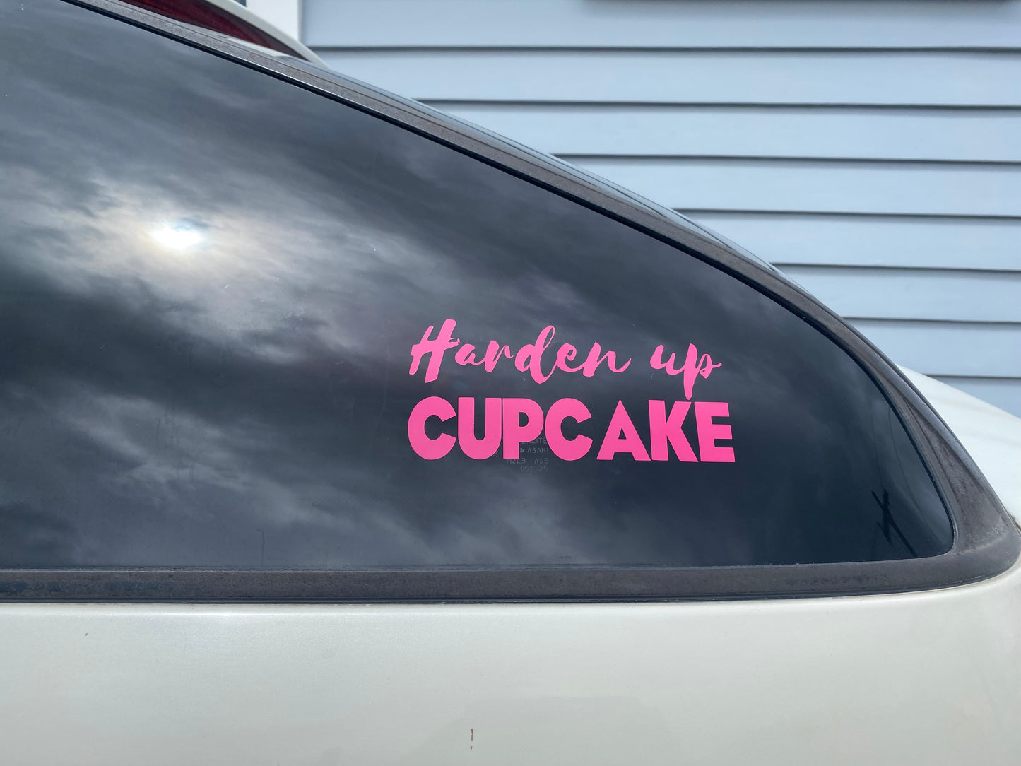 Harden Up Cupcake Car / Window Decal