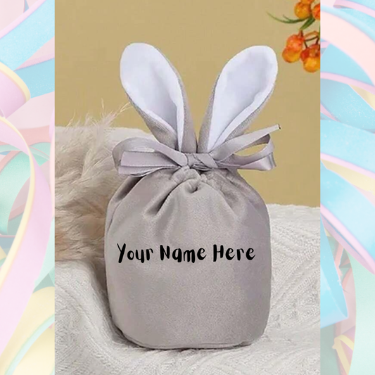 Easter Bunny Velvet Gift Bags