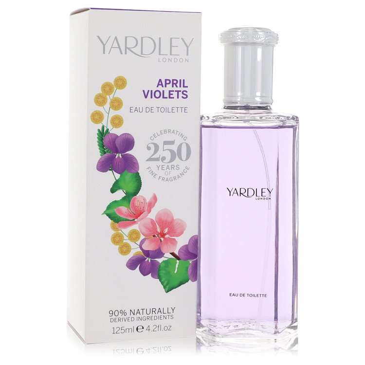 April Violets Eau De Toilette Spray by Yardley London 125 ml