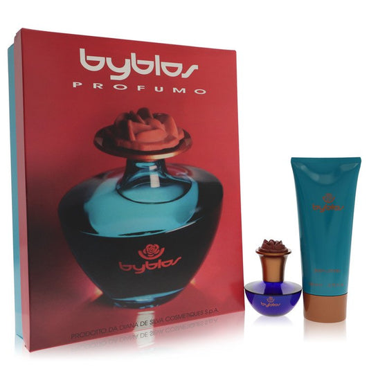 Byblos Gift Set - 1.68 oz Eau De Parfum Spray + 6.75 Body Lotion by Byblos --