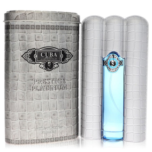 Cuba Prestige Platinum Eau De Toilette Spray by Fragluxe 90 ml