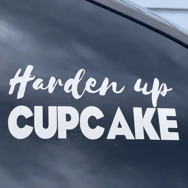 Harden Up Cupcake Car / Window Decal