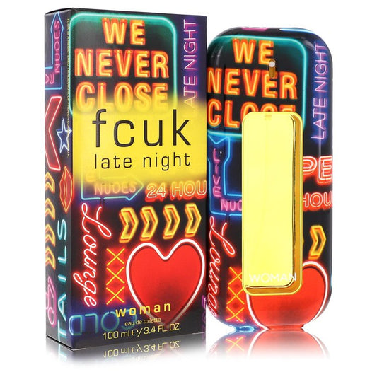 Fcuk Late Night Eau De Toilette Spray by French Connection 100 ml