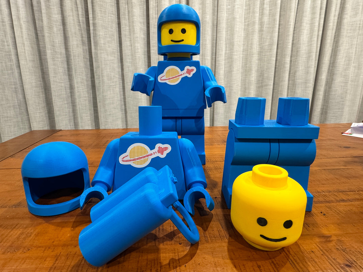Giant Lego Space Minifigure Blue 400mm