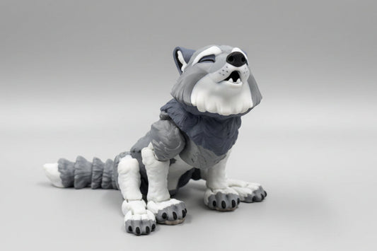 Articulated Wolf Large Figurine
