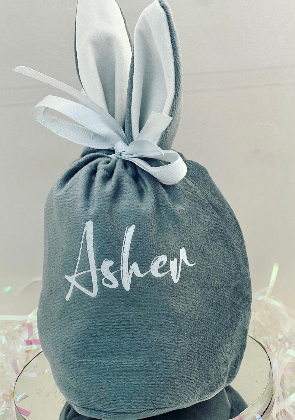 Easter Bunny Velvet Gift Bags