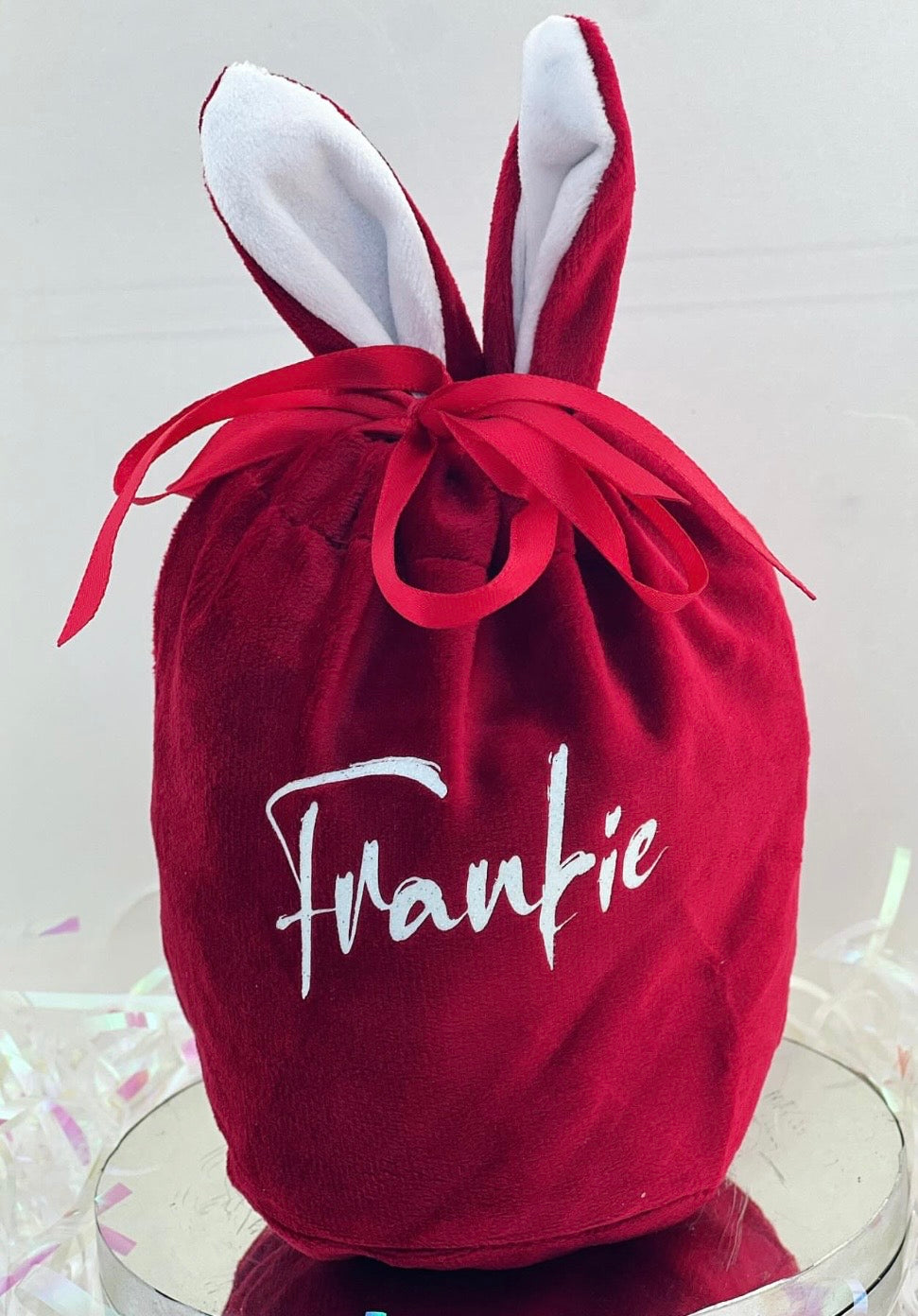 Easter Bunny Velvet Gift Bags