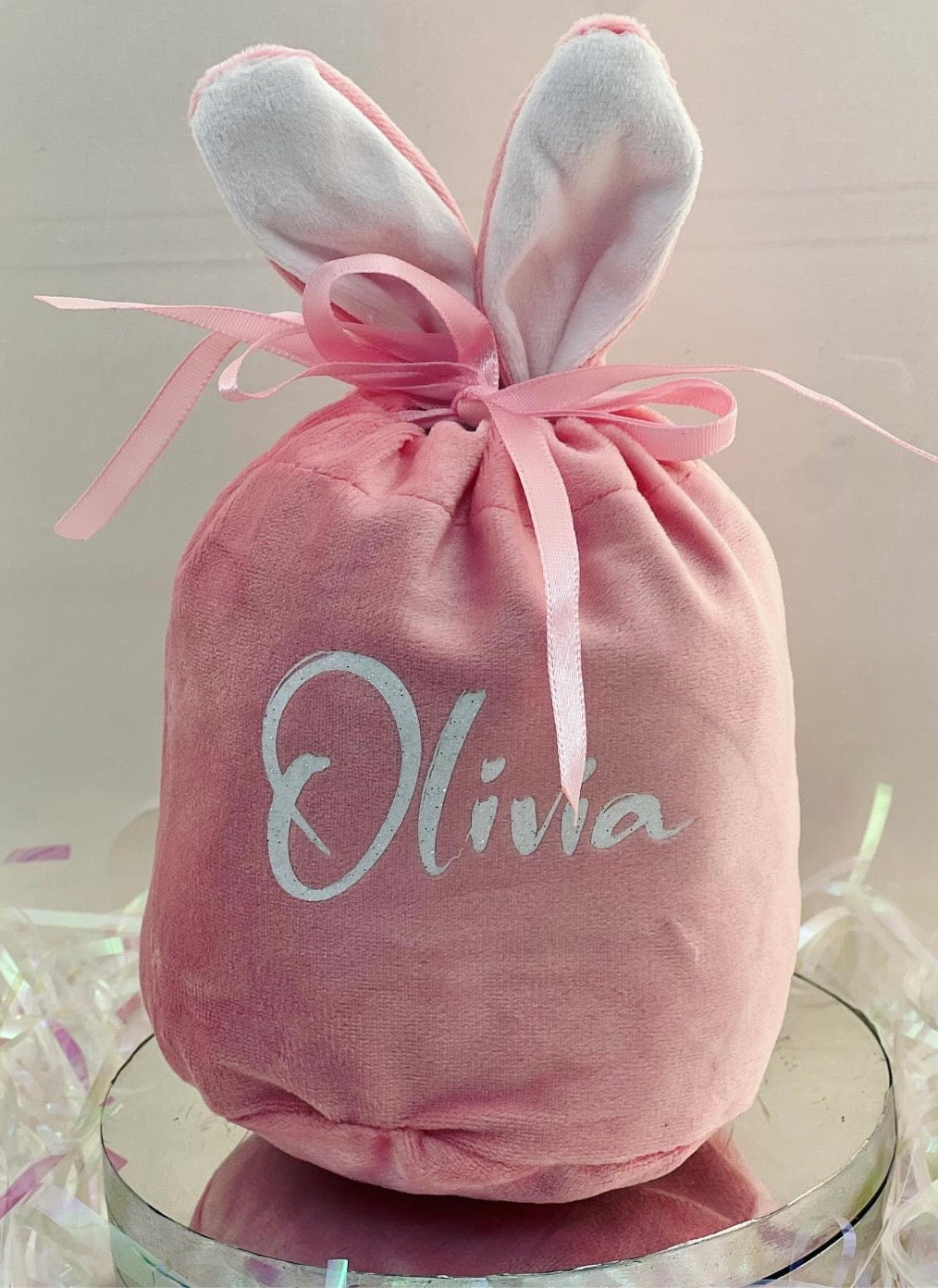 Easter Bunny Velvet Gift Bags