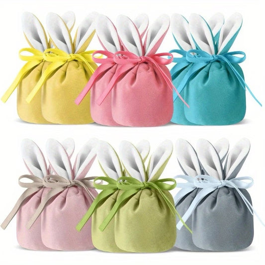 Easter Bunny Velvet Gift Bags