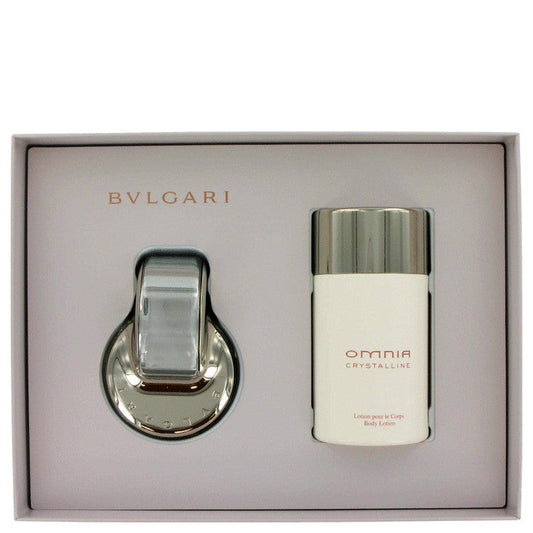Omnia Crystalline Gift Set - 2.2 oz Eau De Toilette Spray + 6.8 oz Body Lotion by Bvlgari --