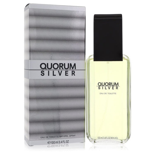 Quorum Silver Eau De Toilette Spray by Puig 100 ml