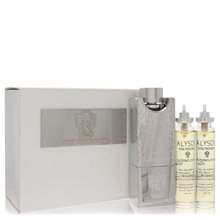 Rose Profond Eau De Parfum Refillable Spray Includes 3 x 20 ml Refills and Atomizer by Alyson Oldoini 60 ml