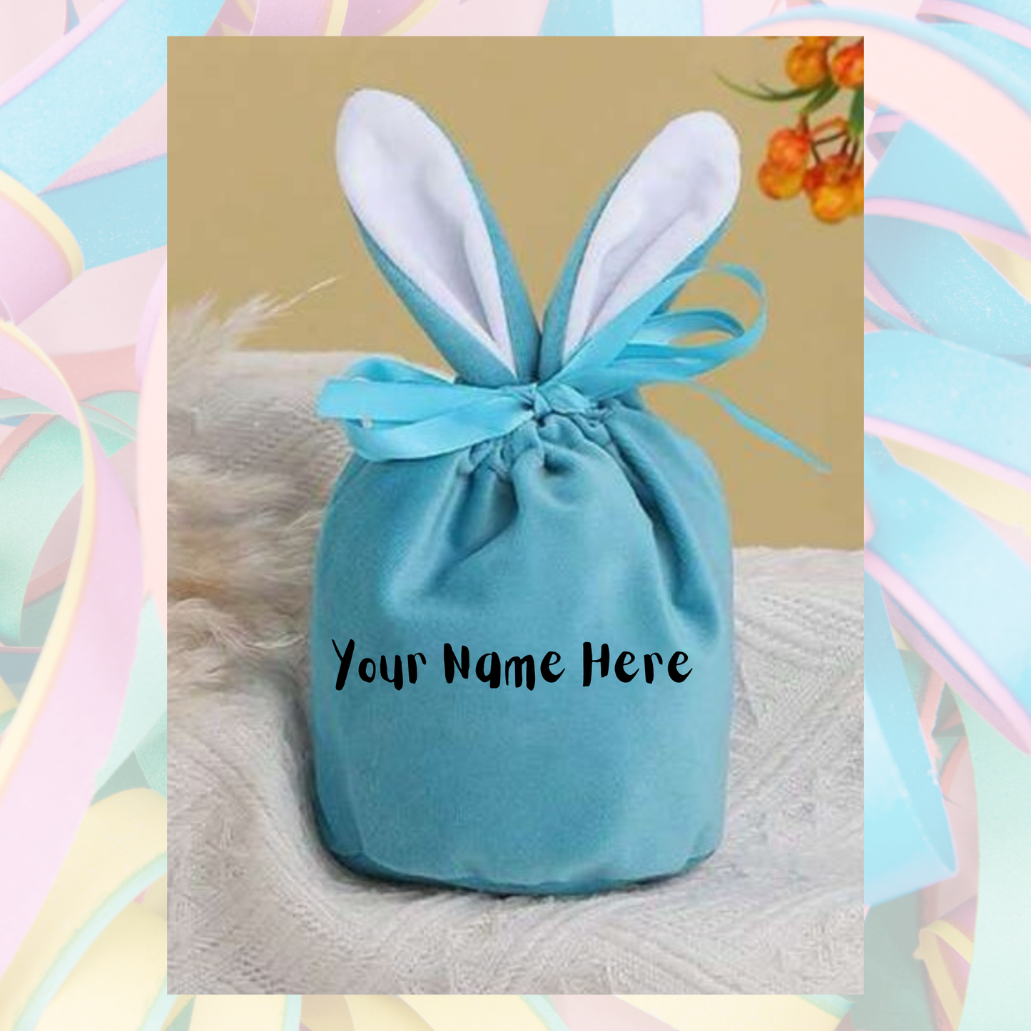 Easter Bunny Velvet Gift Bags