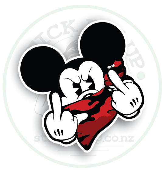 Mickey Flip Sticker 🐭💀🖕